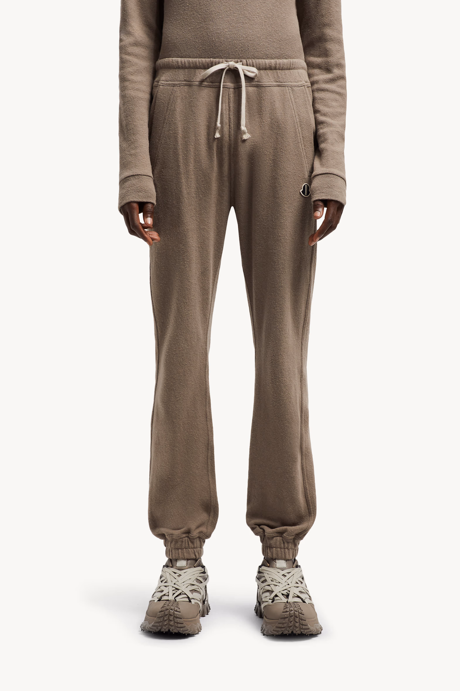 Pantalones deportivos de algodón Moncler + Rick Owens De Género Neutro Marrón Grisáceo Moncler 3